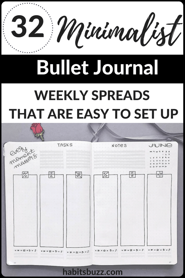 Bullet Journal Weekly Spreads