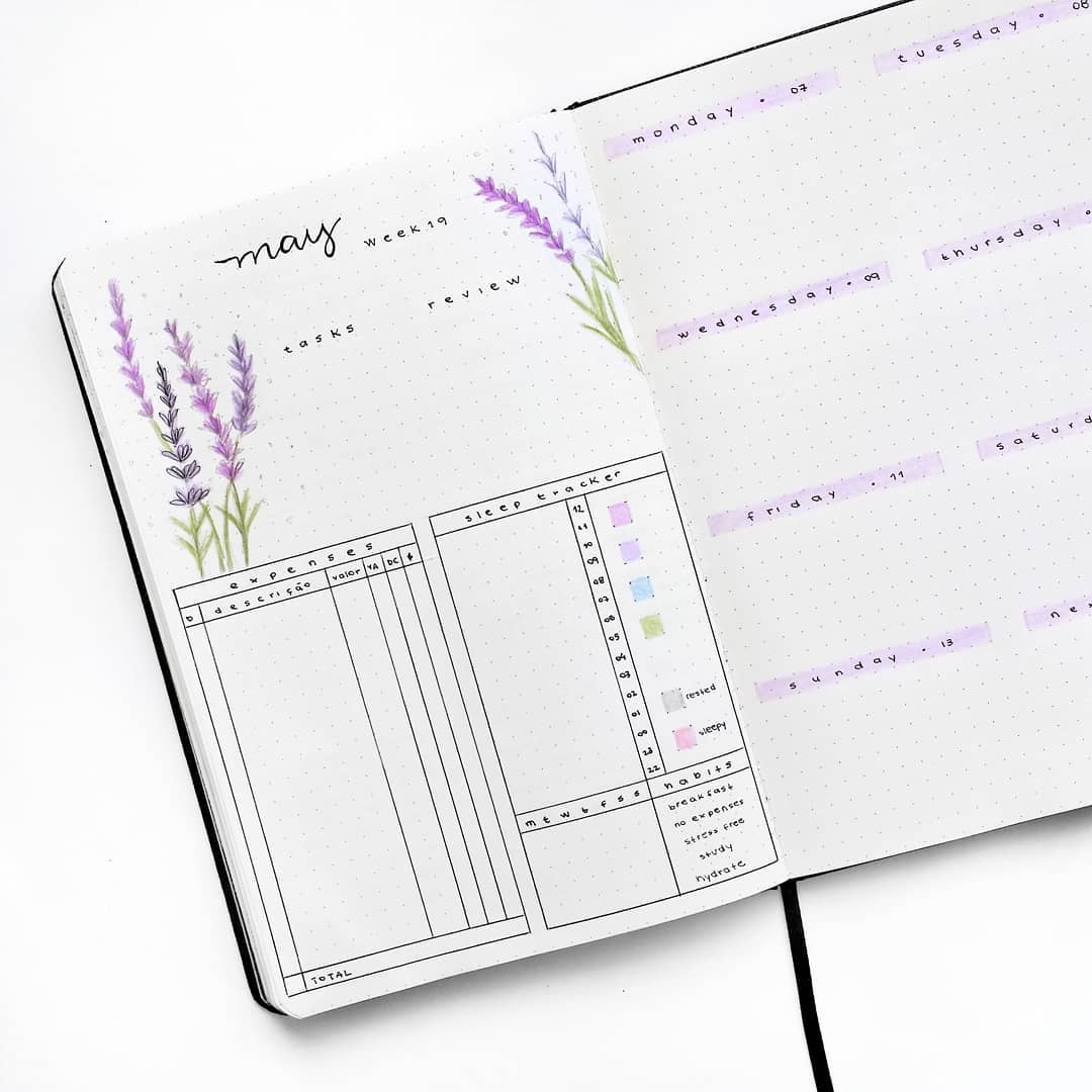 minimalist bullet journal