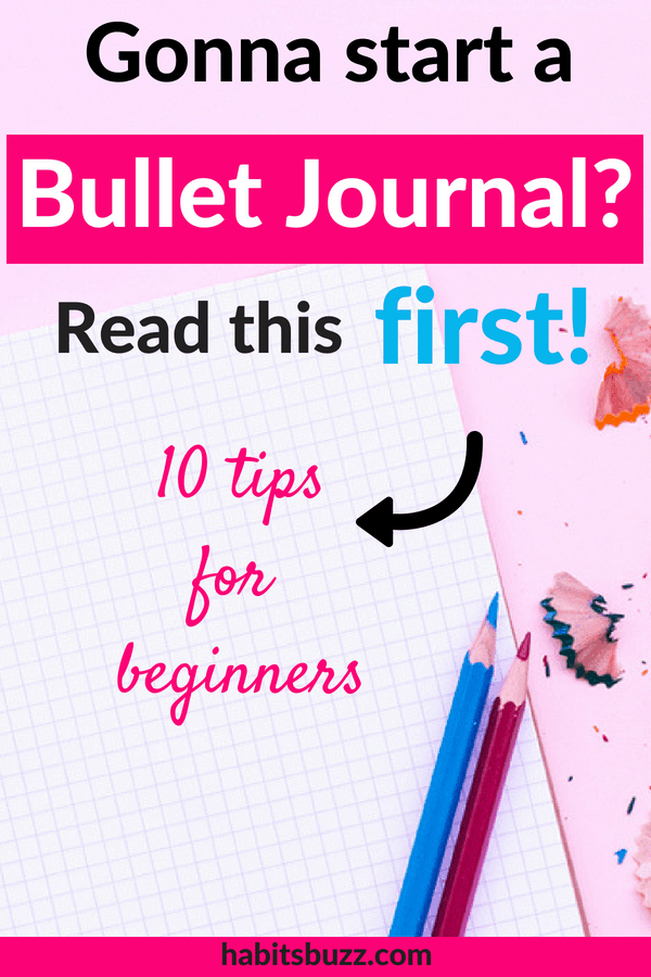 10 tips you must know as a beginner before starting a bullet journal #bulletjournal #bulletjournaltips