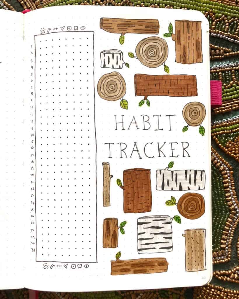 25 habit tracker ideas for your bullet journal #habits #bulletjournal #habittrackers