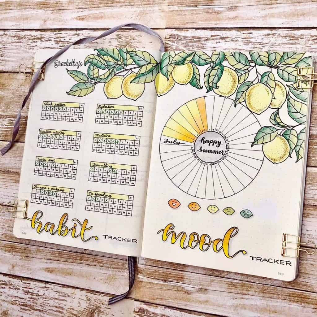 25 habit tracker ideas for your bullet journal #habits #bulletjournal #habittrackers