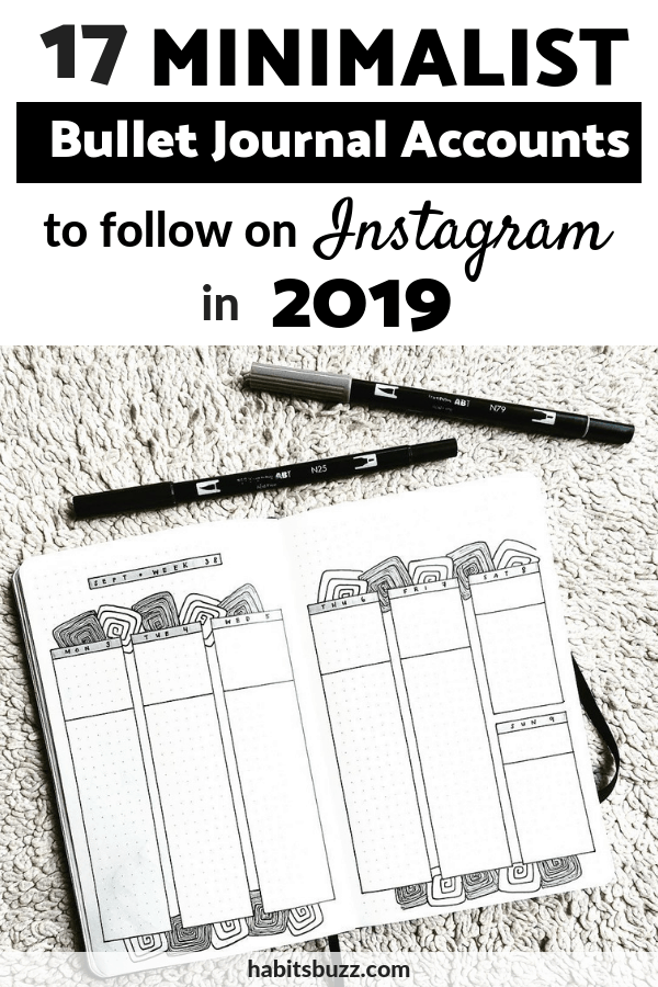 17 minimalist bullet journal accounts to follow on Instagram 