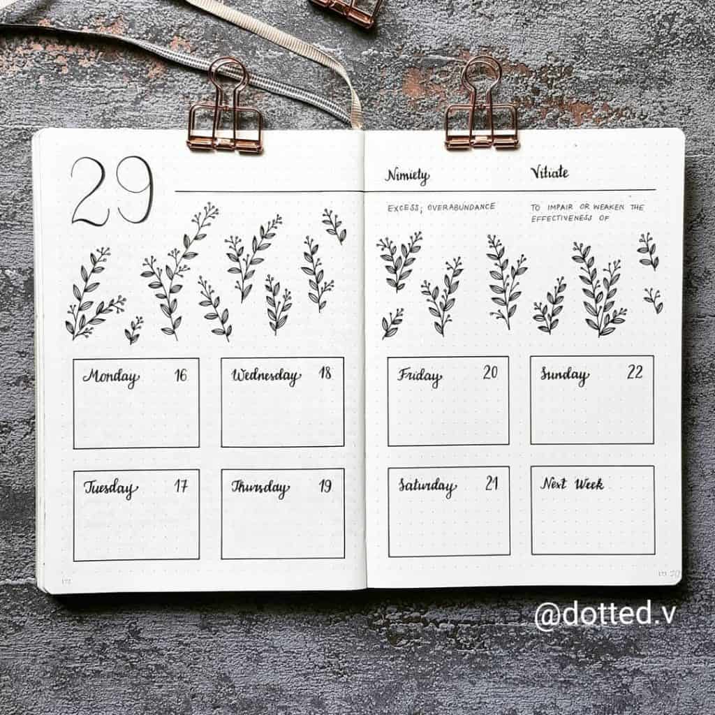 17 minimalist bullet journal accounts to follow on Instagram 