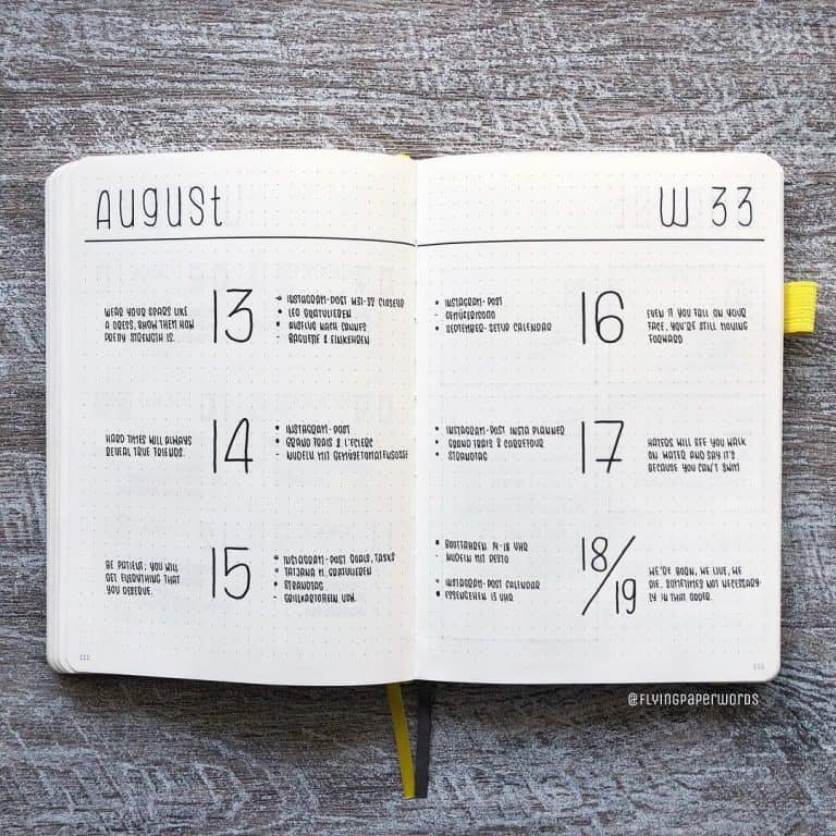 17 Minimalist bullet journal accounts to follow on Instagram in 2019