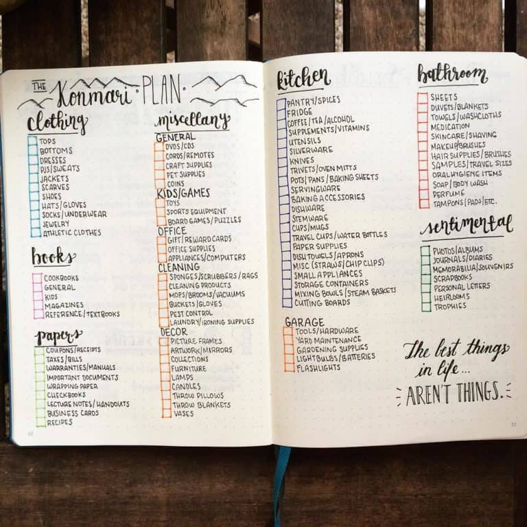 22 bullet journal cleaning schedule trackers to keep your home squeaky ...