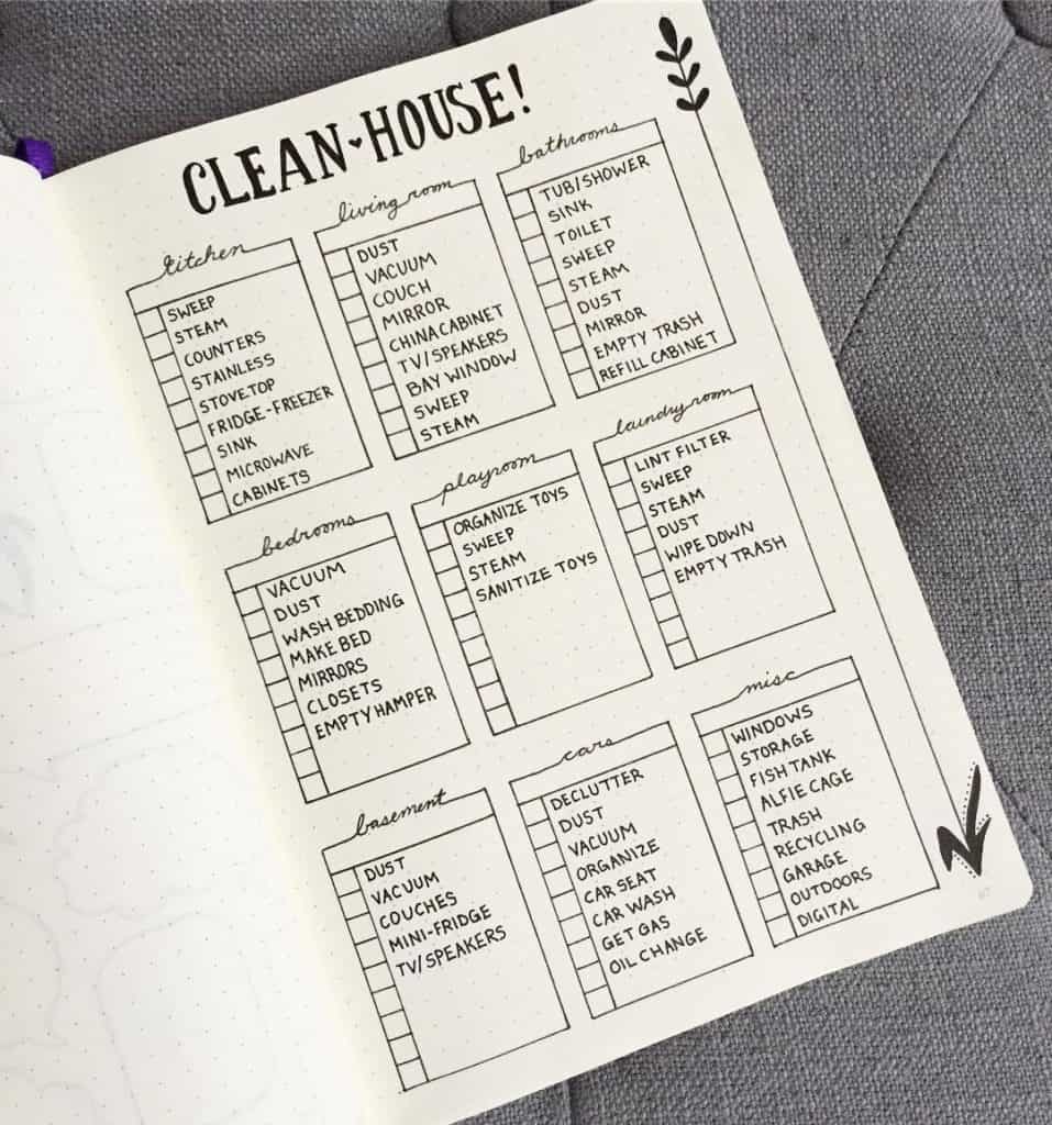 How to keep a clean home - handy planner and list. Cleaning tips, hacks,  and ideas. Brought to you by …