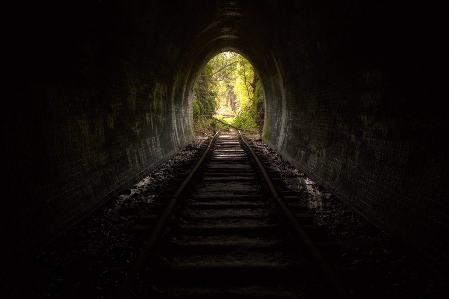 light at the end of the tunnel-stay strong in tough times