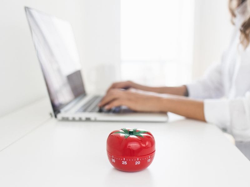 how to stop wasting time and be more productive- use Pomodoro timer
