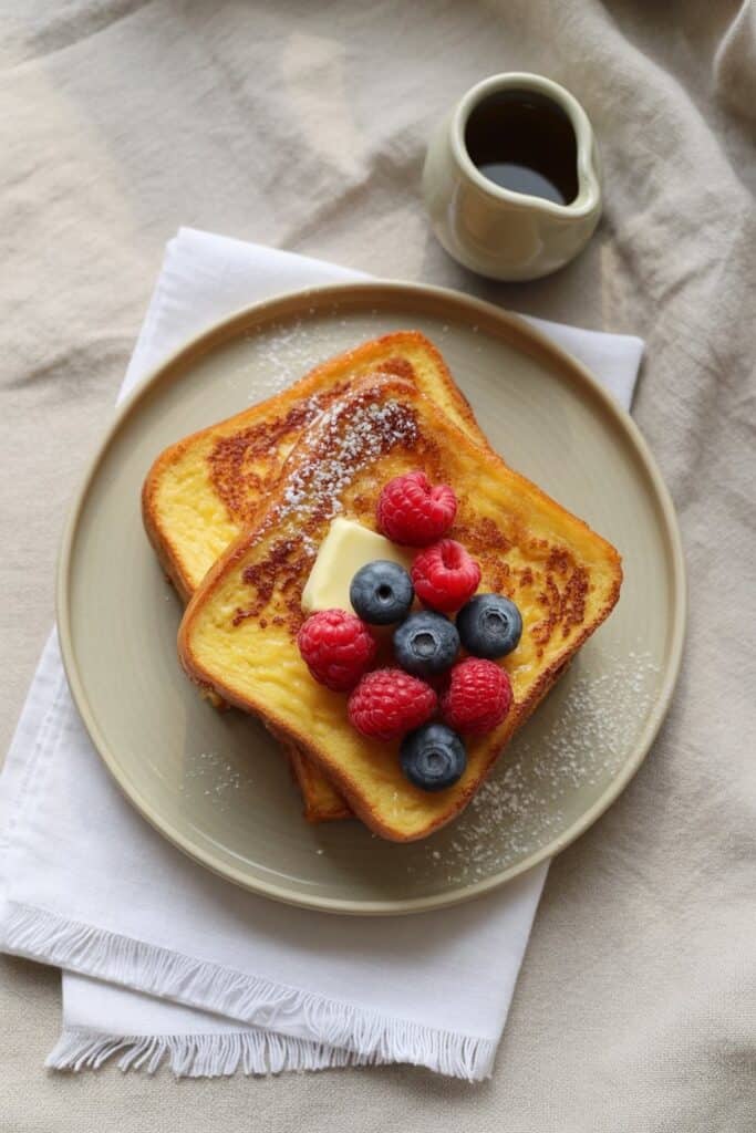 High-Protein French Toast-breakfast ideas with 30g protein