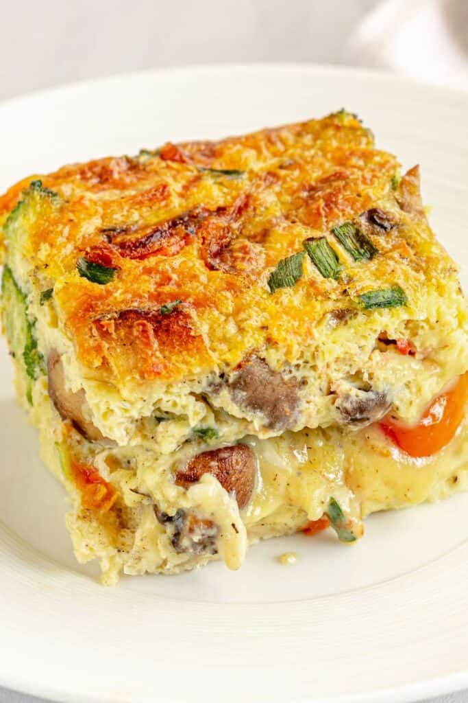Cottage Cheese Egg Bake-breakfast ideas with 30g protein